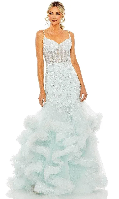 Versatile Casuals Mac Duggal 20541 - Sleeveless Corset Embellished Ballgown