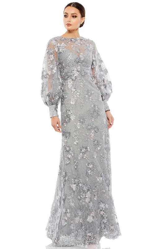 Cozy Fashion Trends Mac Duggal 67936 - Long Sleeve Embellished Evening Gown