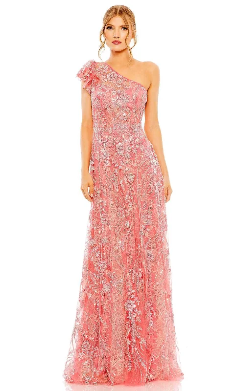 Soft Comfort Mac Duggal 68512 - Embellished One-Sleeve Evening Gown