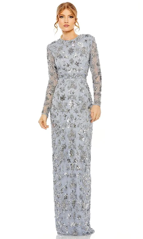 Casual Chic Wear Mac Duggal 93939 - Long Sleeve Embellished Evening Dress
