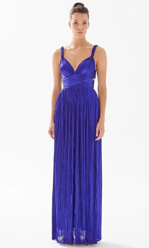 Everyday Outfits Tarik Ediz 98217 - Braided Strap Ruched Column Dress