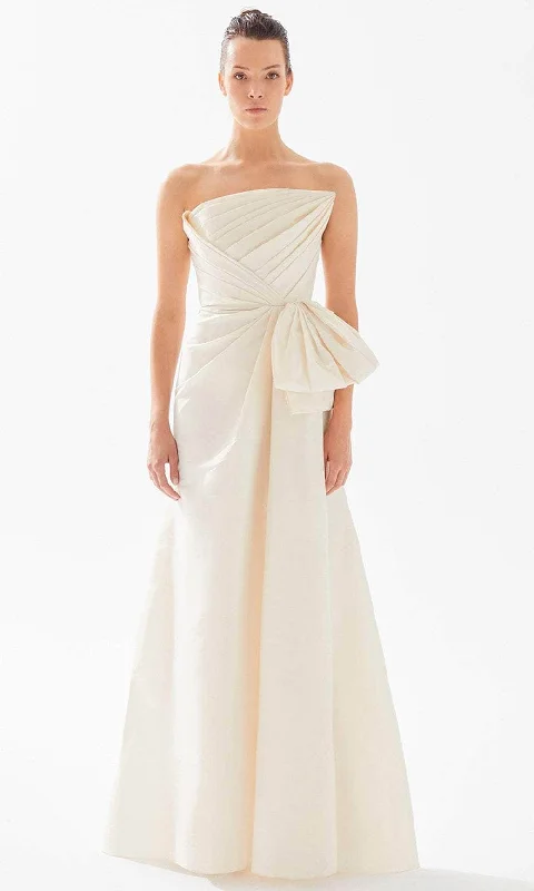 Effortless Outfits Tarik Ediz 98246 - Pleated Strapless Evening Gown
